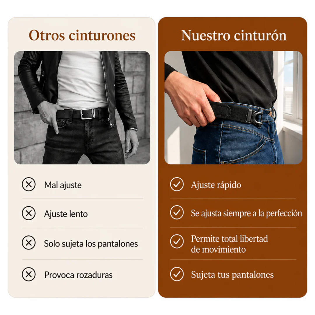 cinturón elástico ajustable sin hebilla
