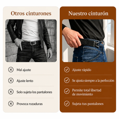 cinturón elástico ajustable sin hebilla
